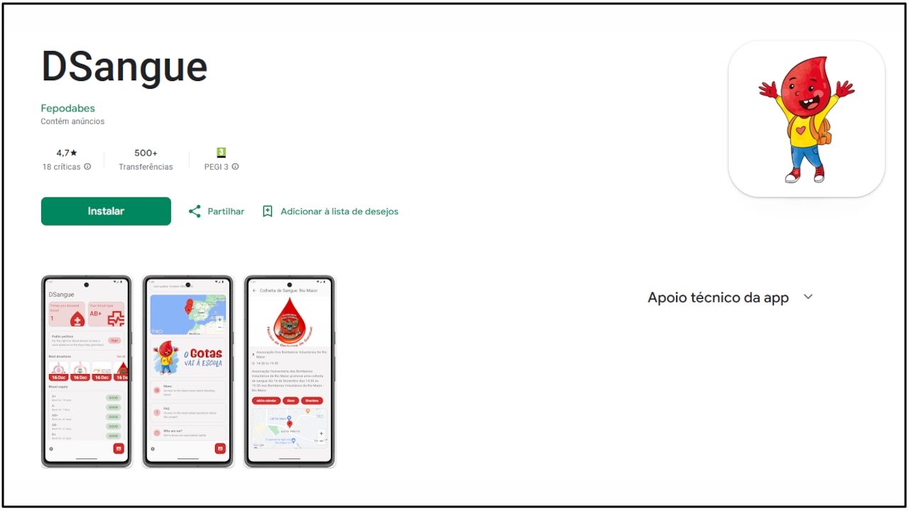 FEPODABES lança app para aumentar as dádivas de sangue